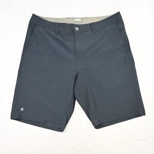 Linksoul Golf Shorts Mens Size 36 x 10" Blue Performance Stretch Flat Front